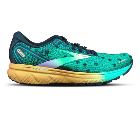 Brooks Ghost 14 W Bright Green Gables Gold