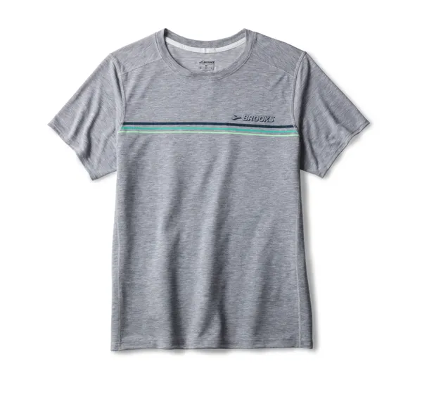 Brooks Distance Short Sleeve 3.0 W 088Htr Ash/Brooks Stripe