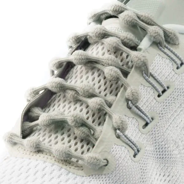 Caterpy Laces Run No-Tie Laces Ghost Gray