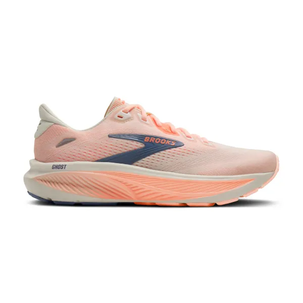 Brooks W Ghost 18 161 StarWhite/CyberPeach/Grey