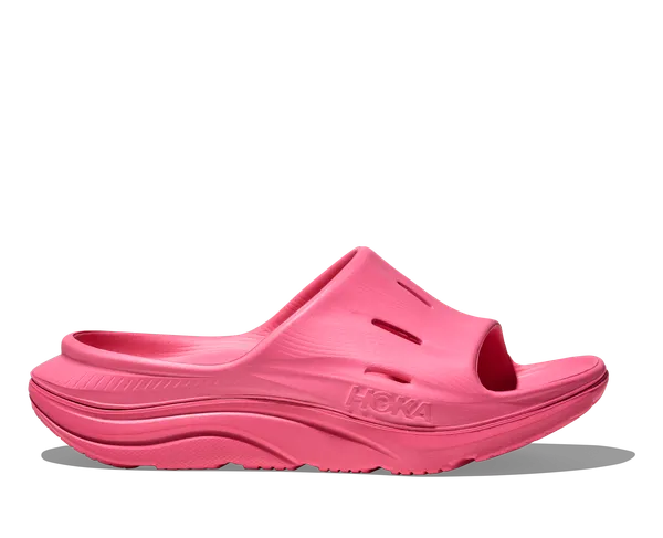 Hoka U Ora Recovery Slide 3 NRSN NeonRose/NeonRose