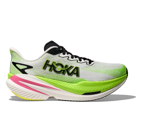 Hoka W Mach X 3 WNL White/NeonLime